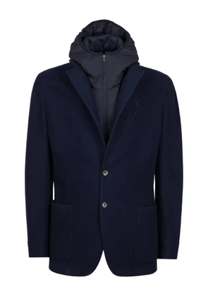 Sease hooded blazer - Blue