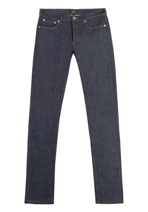 A.P.C. stitch detail slim-fit jeans - Blue