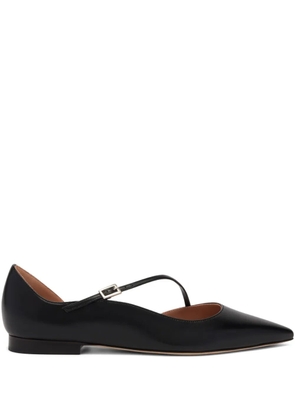 Malone Souliers Bettina pointed-toe buckle flats - Black