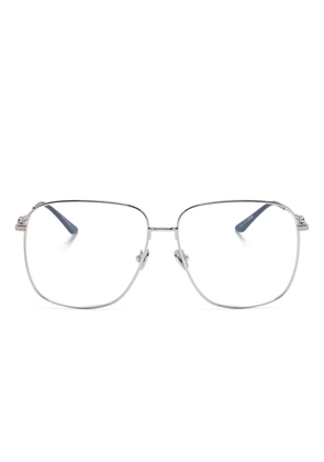 VALENTINO GARAVANI EYEWEAR navigator-frame glasses - Silver