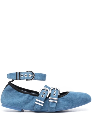 Stuart Weitzman Maverick leather ballerina shoes - Blue