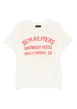 SCHAEFFER'S GARMENT HOTEL cotton T-Shirt - Neutrals