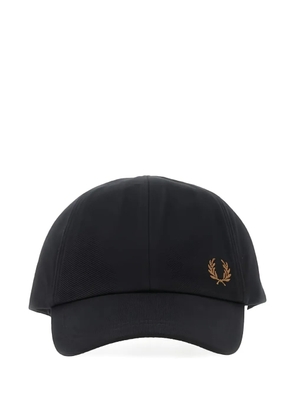 Fred Perry logo-embroidered hat - Black
