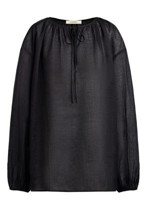 12 STOREEZ rami blouse - Black