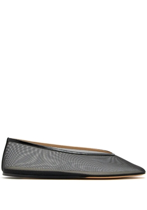 Le Monde Beryl mesh ballerina shoes - Black