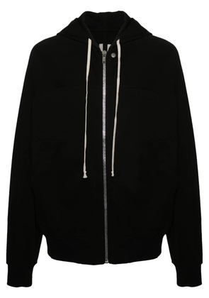 Rick Owens zip-up cotton hoodie - Black