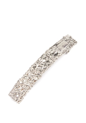 MM6 Maison Margiela Numbers-engraved hairclip - Silver