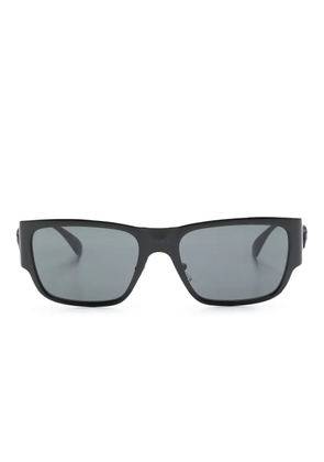 Versace Eyewear matte-effect rectangle-frame sunglasses - Black