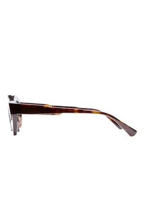 Kuboraum K44 geometric-shape glasses - Brown