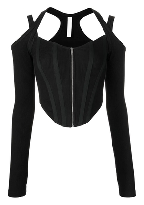 Dion Lee shift-loop corset top - Black