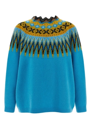 LOEWE jacquard-pattern sweater - Blue