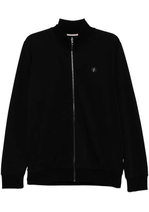 BOSS logo-patch jacket - Black