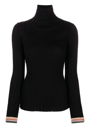 ETRO striped-edge wool jumper - Black