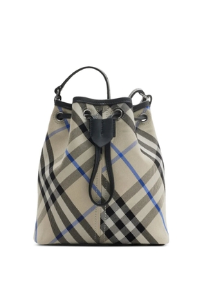 Burberry mini checked bucket bag - Neutrals