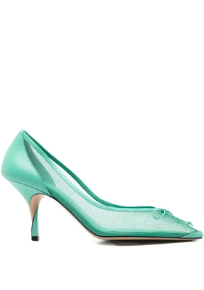 Jacquemus 80mm Les Escarpins Tourni pumps - Green