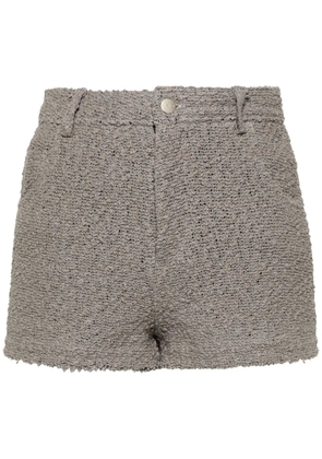IRO Daphna high-waisted bouclé shorts - Grey