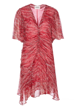MARANT ÉTOILE Vivienne chiffon mini dress - Red