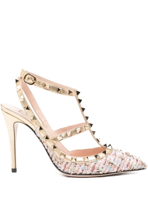 Valentino Garavani rockstud-embellishment pumps - Neutrals
