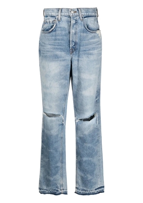 Cotton Citizen Kate straight-leg ripped jeans - Blue