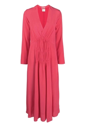 ISABEL MARANT Nemalia ruched midi dress - Pink