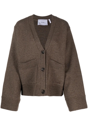 Axel Arigato Memory V-neck wool cardigan - Brown