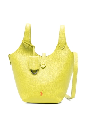 Polo Ralph Lauren small Polo Play leather cross body bag - Yellow