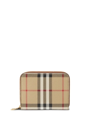 Burberry Vintage Check leather wallet - Neutrals
