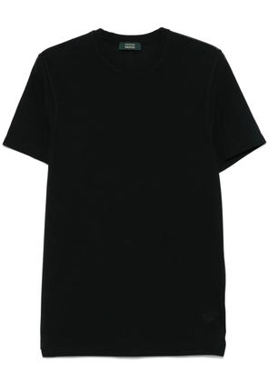 Zanone cotton T-shirt - Black