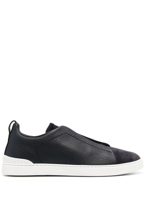 Zegna slip-on suede sneakers - Blue