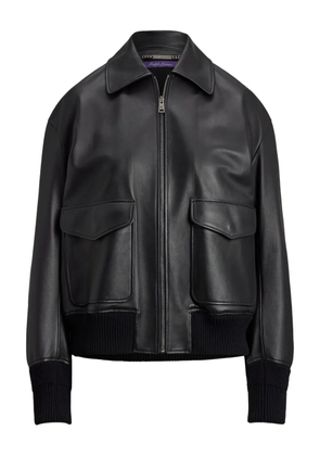 Ralph Lauren Collection zip-front leather jacket - Black