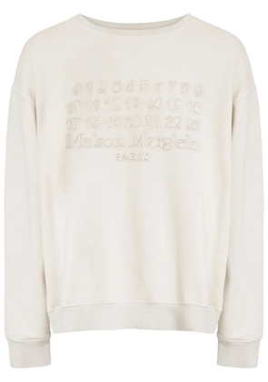 Maison Margiela crew neck sweatshirt - White