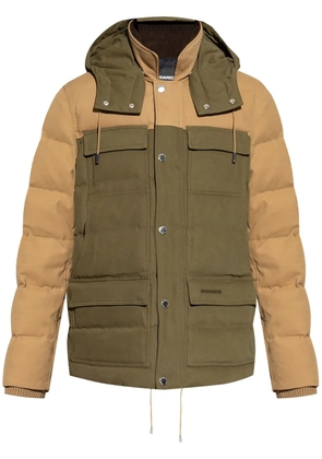 DSQUARED2 hooded down jacket - Green
