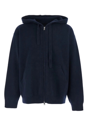 Roberto Collina drawstring hoodie - Blue