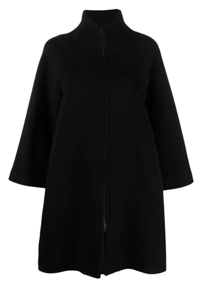 Gianluca Capannolo zipped high-neck felted coat - Black