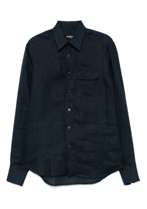Kiton linen shirt - Blue