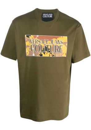 Versace Jeans Couture logo-print cotton T-shirt - Green