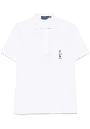Polo Ralph Lauren Polo Bear-patch polo shirt - White