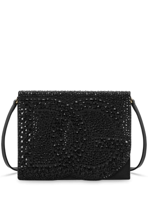 Dolce & Gabbana DG Logo rhinestone-embellished crossbody bag - Black