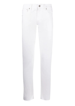 Ralph Lauren Purple Label logo-patch straight-leg jeans - White