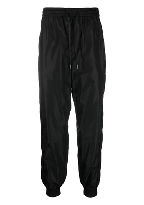 Juun.J drawstring-waistband tapered-leg trousers - Black