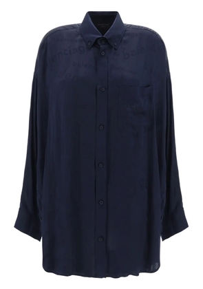 Balenciaga logo-jacquard shirt - Black