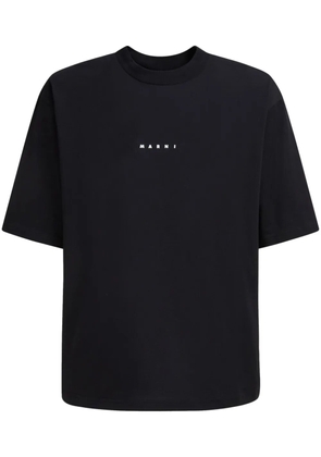 Marni logo-print cotton T-shirt - Black