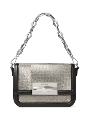 Jimmy Choo Diamond crystal-embellished crossbody bag - Black