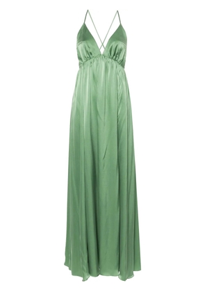 ZIMMERMANN silk-satin maxi dress - Green