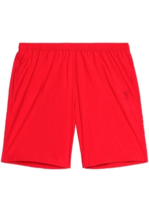 AMI Paris embroidered-logo swim shorts