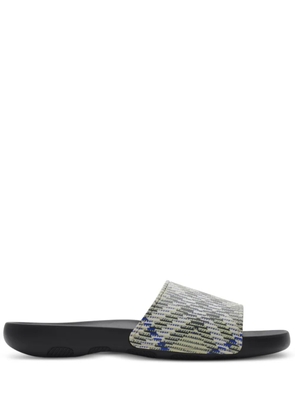 Burberry Vintage Check-pattern slides - Grey