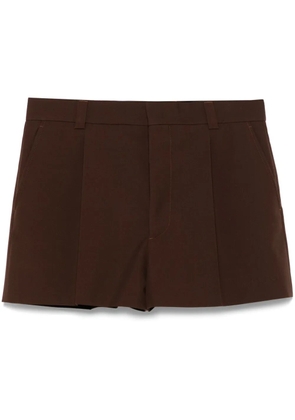 Gucci twill wool shorts - Brown