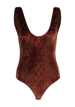 Gucci cotton bodysuit - Brown