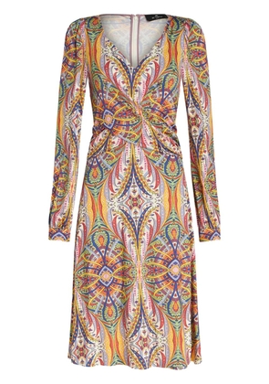 ETRO paisley-print V-neck midi dress - Neutrals