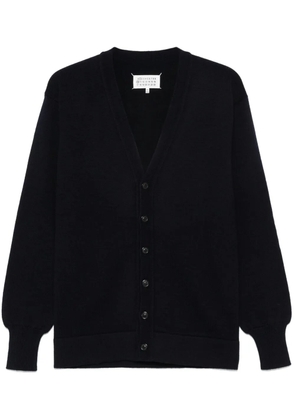 Maison Margiela virgin-wool knitted cardigan - Blue